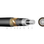 NA2XS(F)2Y - Boylamasına Su Geçirmez PE Dış Kılıflı Tek Damarlı XLPE İzoleli Kablo (6/10 kV, 12/20 kV, 18/30 kV)